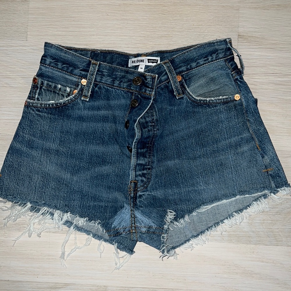 Re/Done X Levi’s denim shorts